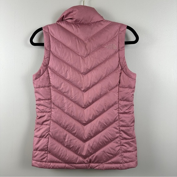 The North Face 550 Vest XS Pink Puffer Warm Full Zip - Picture 4 of 4